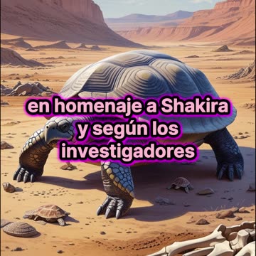 Nueva especie de tortuga fósil recibe nombre en honor a Shakira.
