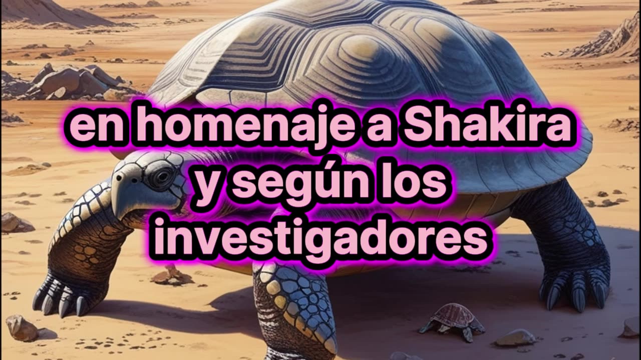 Nueva especie de tortuga fósil recibe nombre en honor a Shakira.
