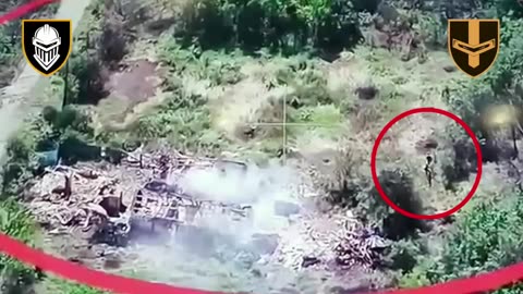 Shredding Russian Infantry Holding Out in The Forest Areas Along Russian Border in Kharkiv