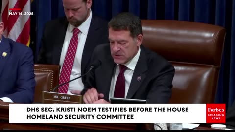 Green Asks DHS Sec. Noem: What Immigration Enforcement Policies Should Congress Act Urgently On?