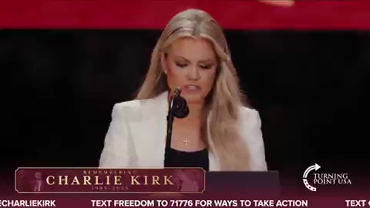 Erika Kirk's eulogy for her husband Charlie Kirk at his Arizona memorial