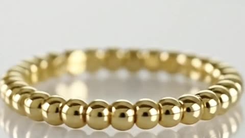 VAN CLEEF & ARPELS PERLÉE YELLOW GOLD RING