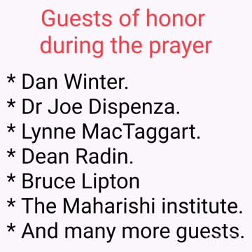 Guests of honor