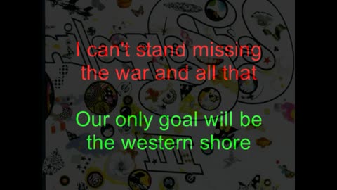 Led Zeppelin III #1 Immigrant Song (backward lyrics in red)