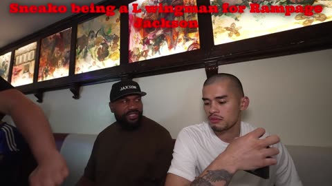 Sneako being a L wingman for Rampage Jackson