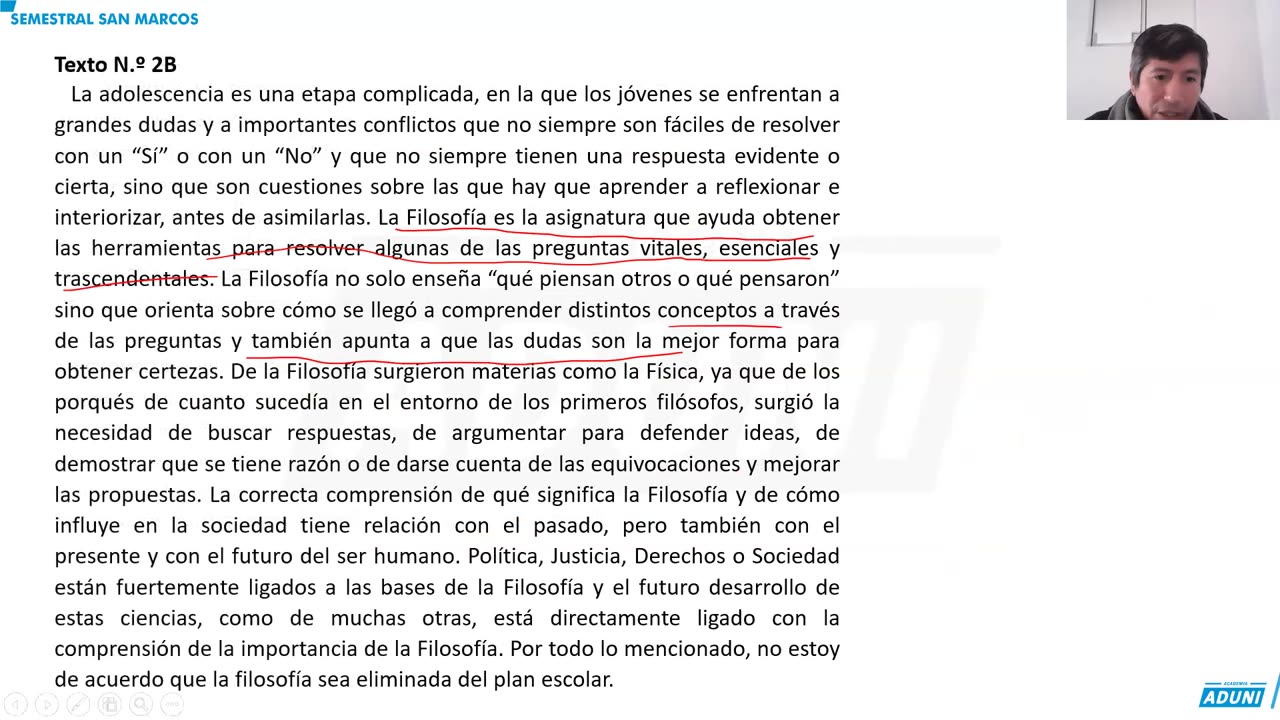 SEMESTRAL ADUNI 2023 | Semana 19 | Lenguaje | Álgebra | RV