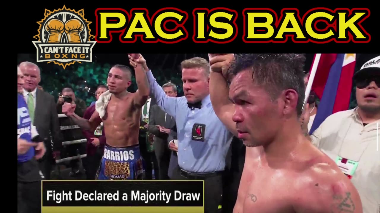 MANNY PACQUIAO VS MARIO BARRIOS POST FIGHT