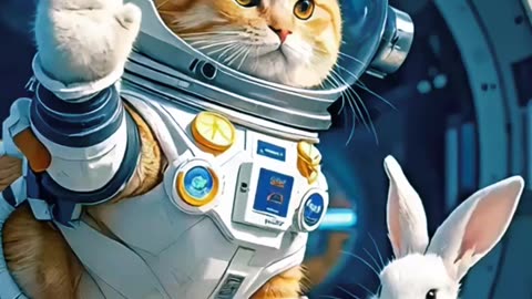 Cat’s Hilarious Space Adventure – Out of This World Funny Moments! 🚀🐱