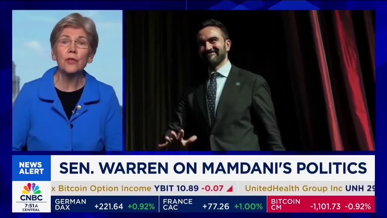 Sen. Warren on Mamdani's Politics.