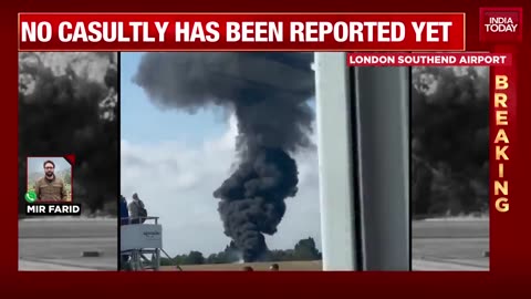 Breaking News: Aircraft Crashes at London's South End Airport, No Casualties Reported