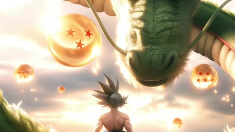 Goku With Shen Long.
