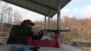 Argentine 1891 carbine with 175gr reloads at 50 yards.
