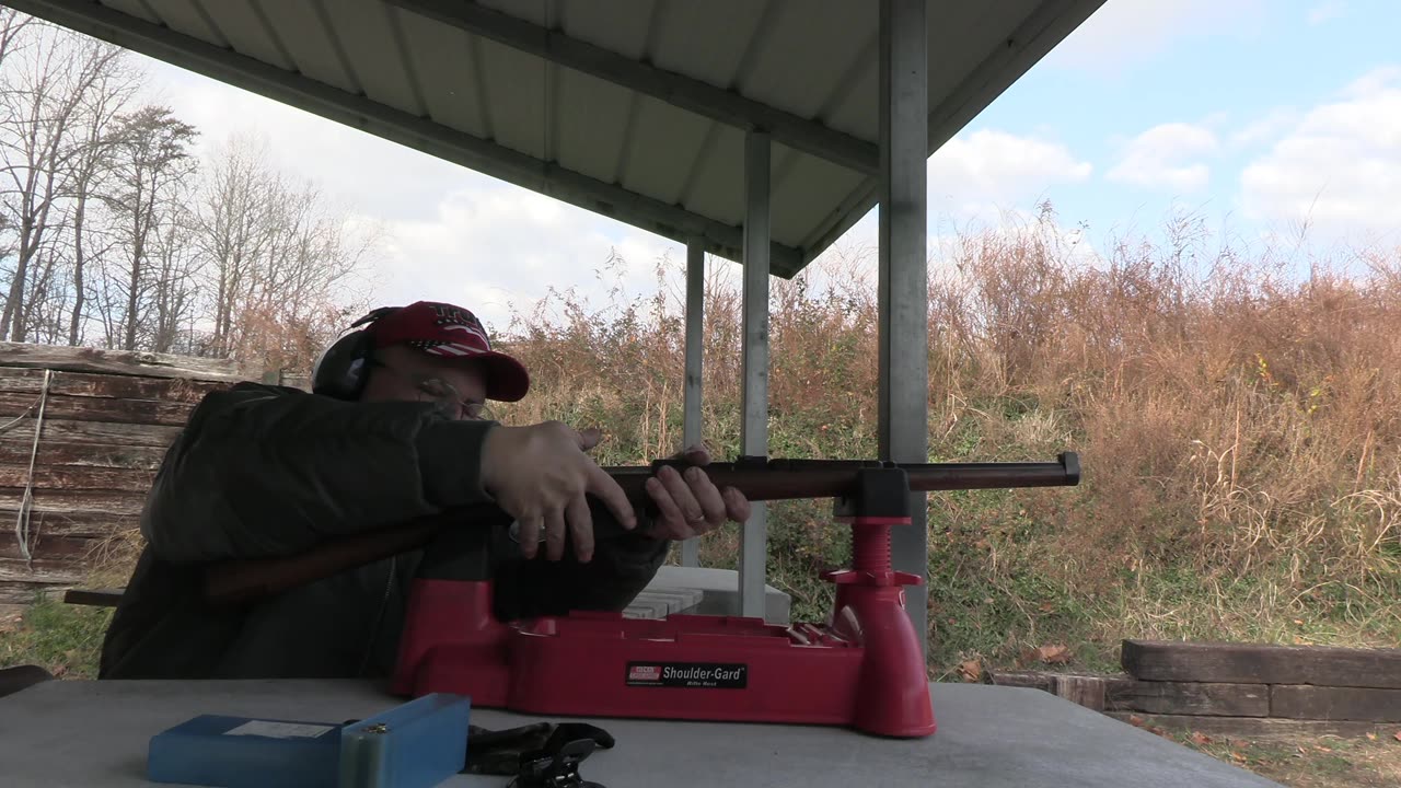 Argentine 1891 carbine with 175gr reloads at 50 yards.