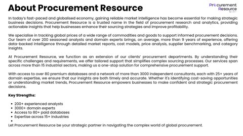 Iridium Production Cost Analysis Report