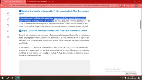 Justiça toma decisão em processo envolvendo Karoline Lima e Éder Militão