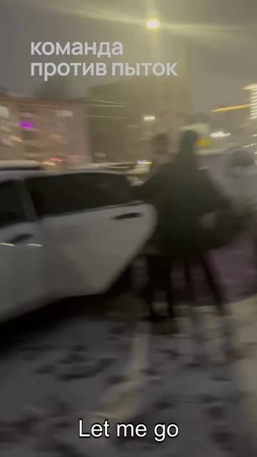 🇷🇺 🏹 🎬 🎙️ In Nizhegorod, police officers forcibly shoved a woman into a car