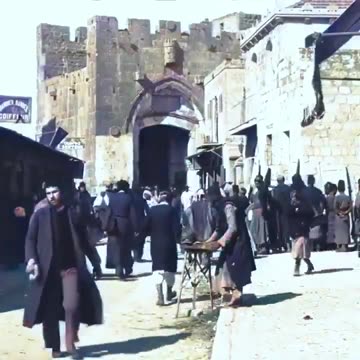 Colorized video of Jerusalem in 1897
