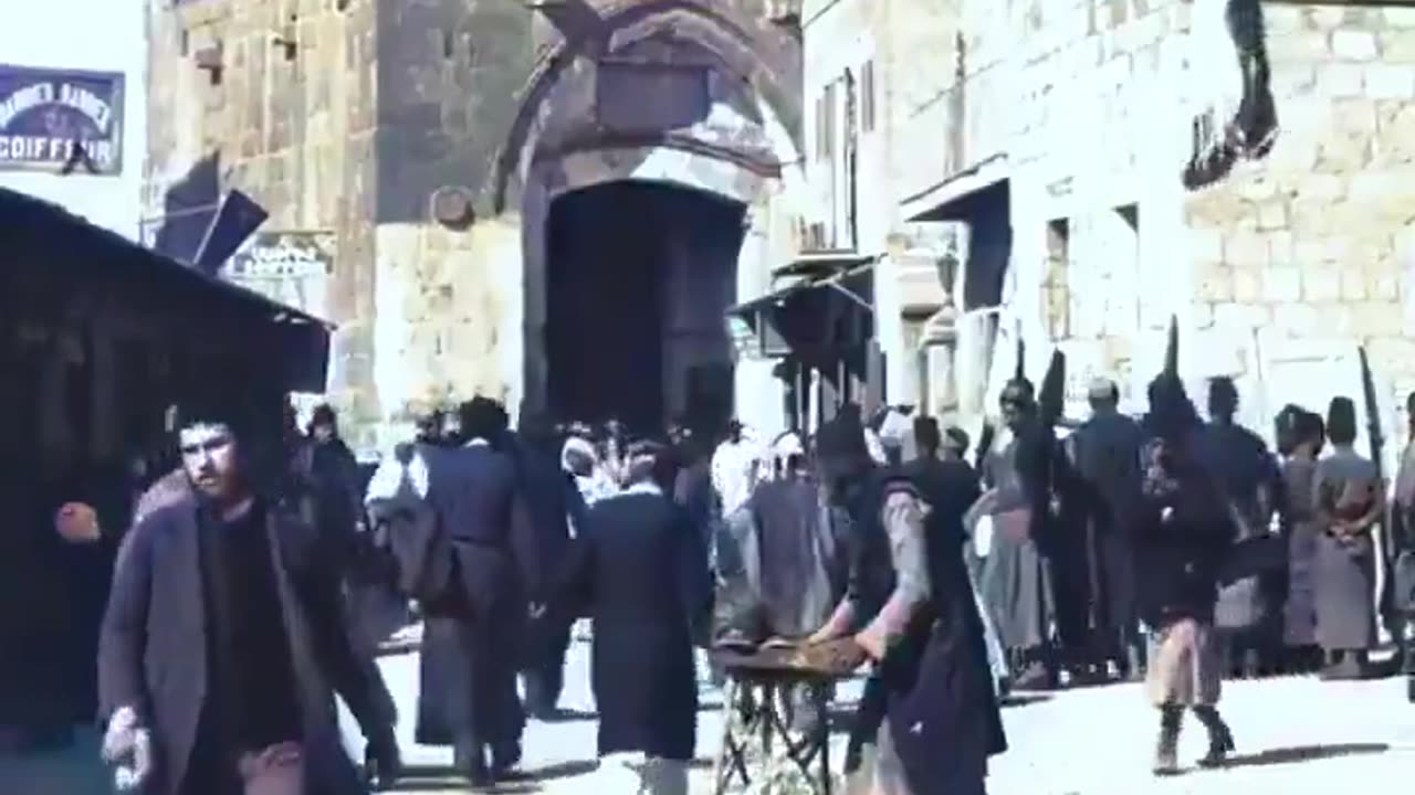 Colorized video of Jerusalem in 1897