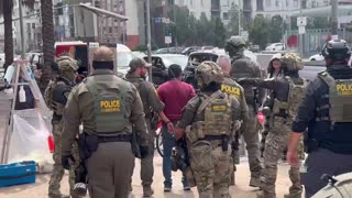 CBP rounding up illegals at site of Gov. Newsom's news conference
