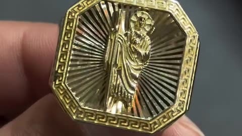 10K Gold San Judas Taddeo Ring on Sale