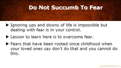 365 Manifestation Power - Part Fout
