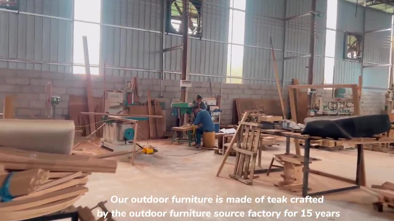 🛋Explore the Teak Workshop of an Outdoor Furniture Factory⚒