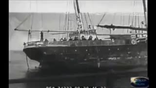 The Ice wall filmed by Admiral Byrd during his expedition before the lies began.