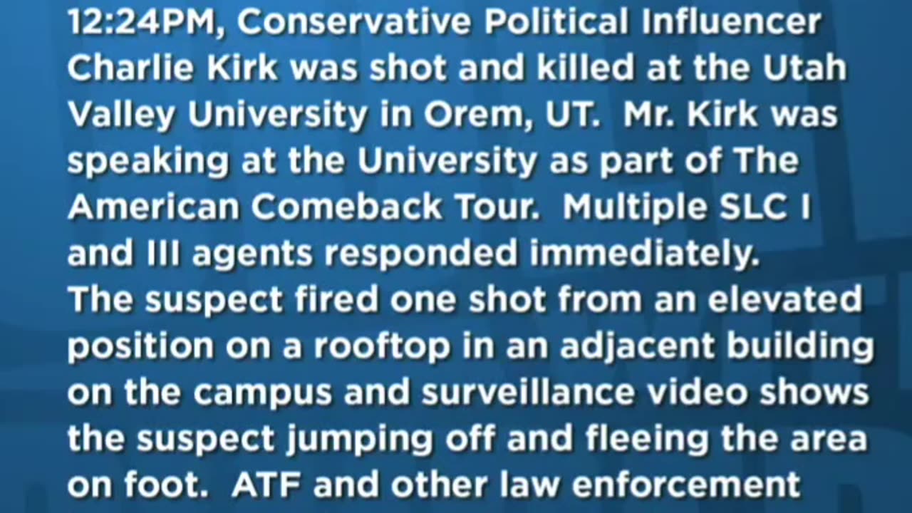 Charlie Kirk ATF leaked info