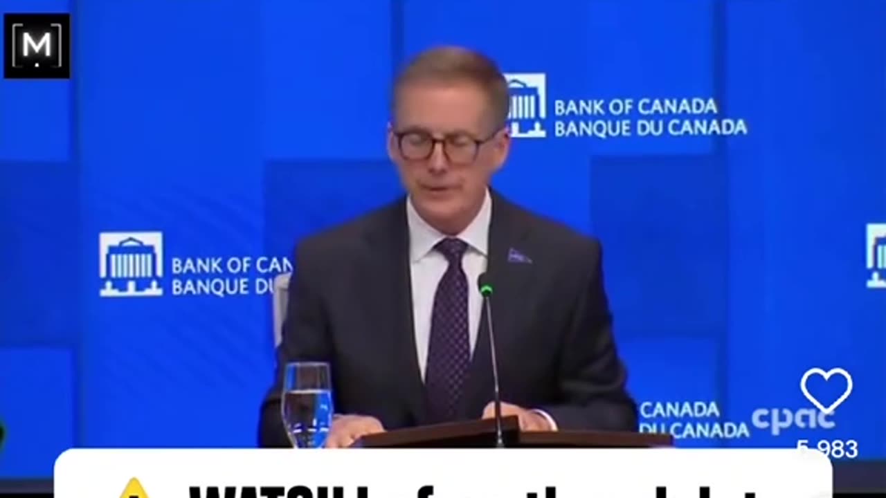 BANK OF CANADA just said it: "Canadians must accepta LOWER standard of living."