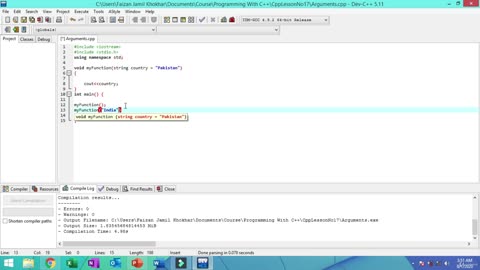 Become a C++ Expert-018 Function Arguments