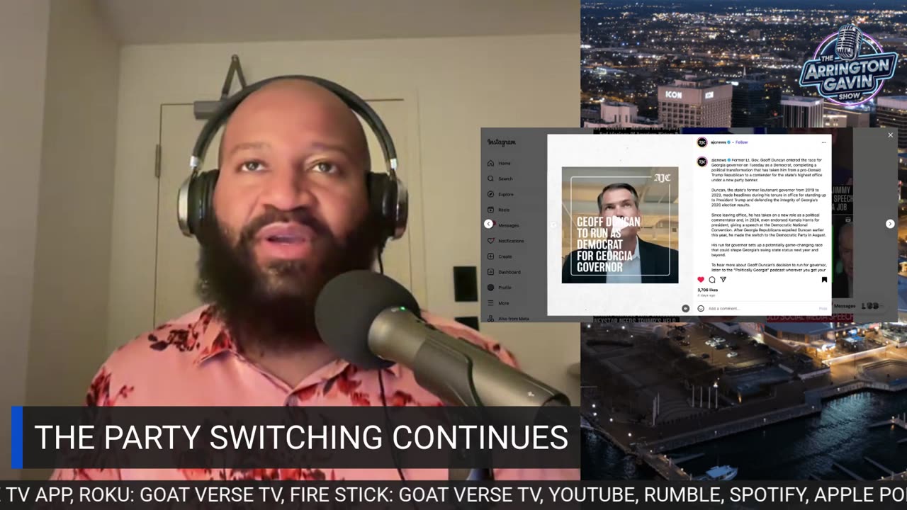The Arrington Gavin Show "SHOULD VOTERS TRUST CANDIDATES WHO SWITCH PARTIES?"