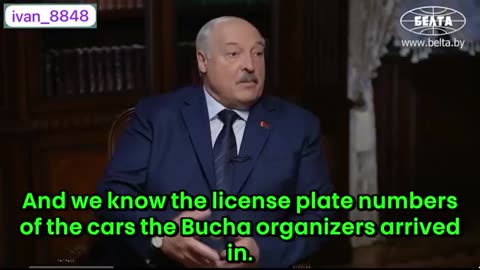 Bucha is a fake. We know the license plates of the cars of the organizers of this fake