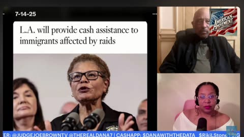 Justice Joe Brown says LA Mayor Karen Bass is commenting a felony