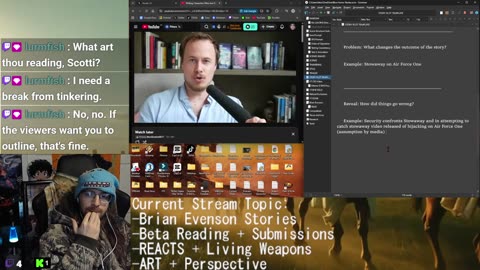 NEW STORY | Beta Reading + REACTS + Commentary + Writing: Living Weapons | Drawing: Perspective | NEW MOVIE?
