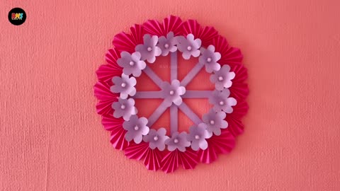 Transform Your Walls! 🌸 Easy Paper Craft Wall Hanging | DIY Home Decoration Ideas