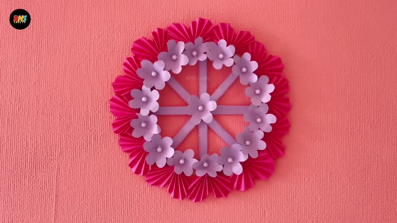 Transform Your Walls! 🌸 Easy Paper Craft Wall Hanging | DIY Home Decoration Ideas