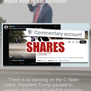 Fact Check: Video Showing President Trump Dancing On White House Roof Is Not Authentic