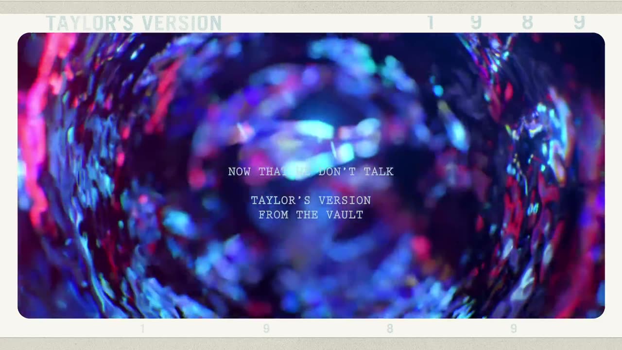 Taylor Swift - Now That We Don't Talk (Taylor's Version) (From The Vault) (Lyric Video)