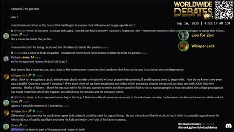 0070 WIDESTREAM - Worldwide Debates - YouTube/Twitch/Rumble