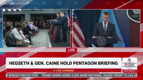 RSBN Defense Sec. Pete Hegseth and Gen. Dan Caine Hold a Pentagon Press Briefing - 6-22-25