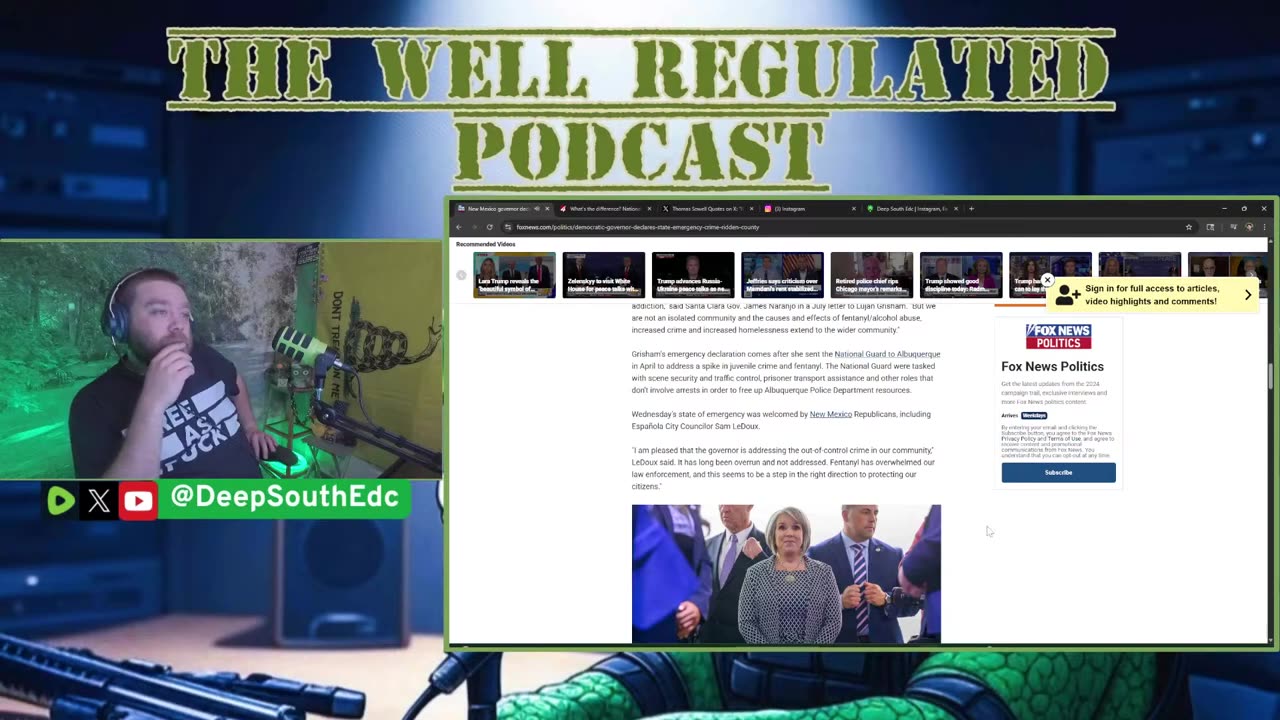 Criminal Mayor Indicted, Nat. Guard EVERYWHERE! - The Well Regulated Podcast #19