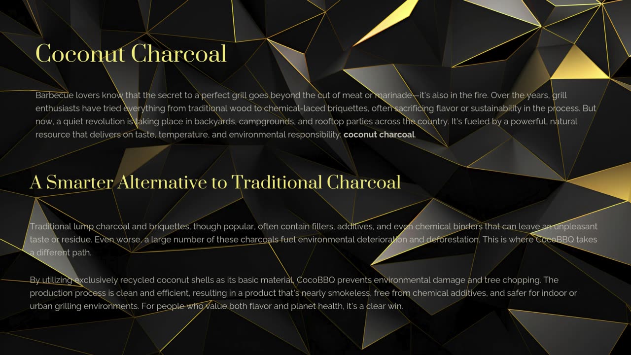 Why Coconut Charcoal from CocoBBQ Is the Eco-Friendly Grilling Revolution