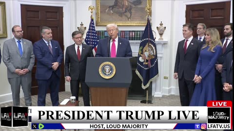 TRUMP MAKES HUGE ANNOUNCEMENT IN THE OVAL OFFICE - LOUD MAJORITY LIVE