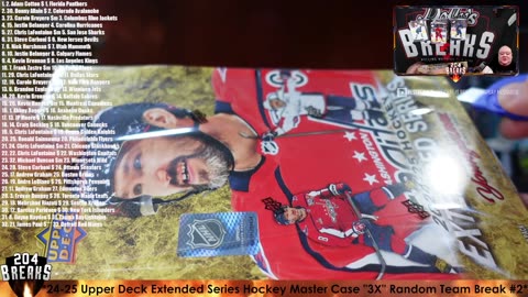 *24-25 Upper Deck Extended Series Hockey Master Case "3X" Random Team Break #2* [July 1, 2025]