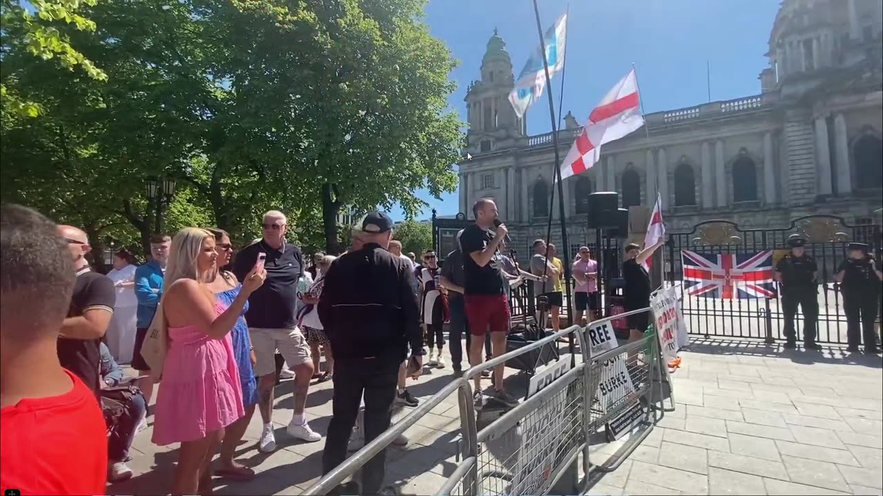 Belfast City Protest Ireland says NO Its time to rise! Rick Munn No Risk No Reward 17-05-25