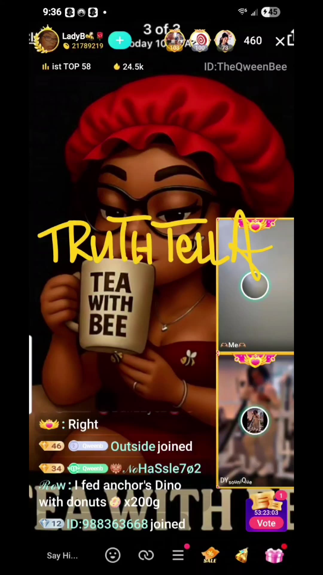 MOMMA ACE BANGOUT ON LADYBEE LIVE