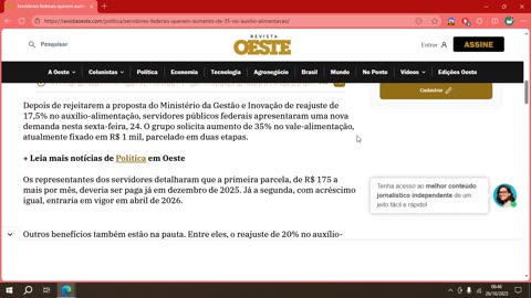 Servidores federais querem aumento de 35% em auxílio.mp4