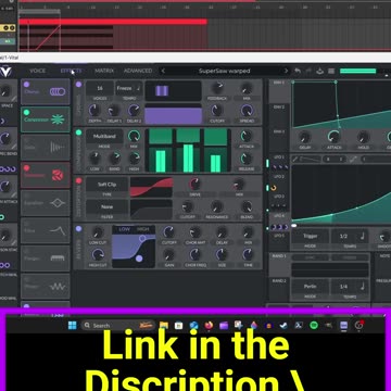 Free preset: Super Saw Warped #musicproducer #preset #music #vital