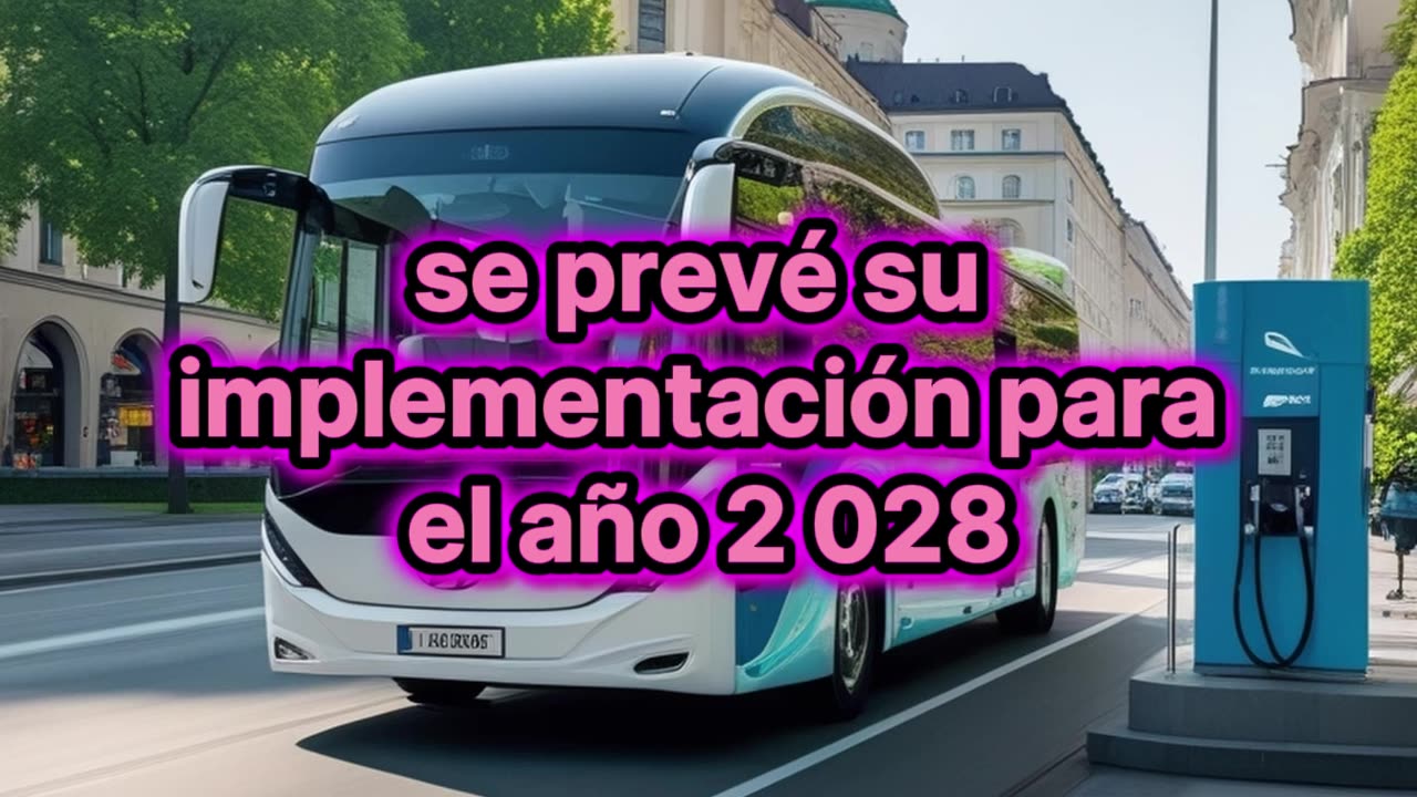 Un autobús que opera gracias a partículas de agua.