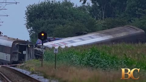 Train collides with vehicle in Denmark, killing one person and injuring about 20 others